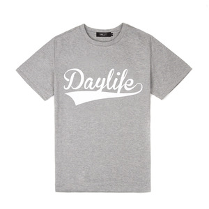 [데이라이프]DAYLIFE BASEBALL ROUND T (GRAY) 반팔 반팔티 티셔츠