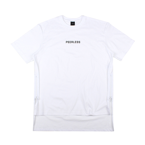 [EINEN] 아이넨 Peerless Doubleside Zipper 1/2 T-Shirts White