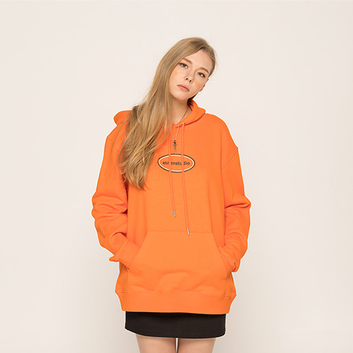 [EINEN] 아이넨 circle logo hooded sweatshirts orange