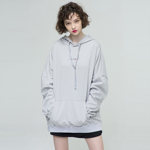 [THE GREATEST] 더그레이티스트 GT18SS03 OVERSIZE HOODIE GRAY