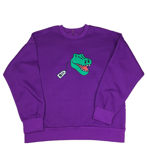 [MINU]마이누[기모]Dino Toy sweatshirts[Violet]