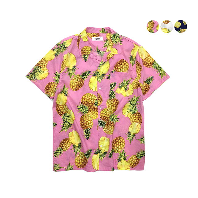 [GINGHAMBUS] 깅엄버스Fresh pine Aloha Shirt (3color) (unisex)
