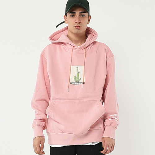 [BYL]NEWW COLOR OVER HOODY PINK