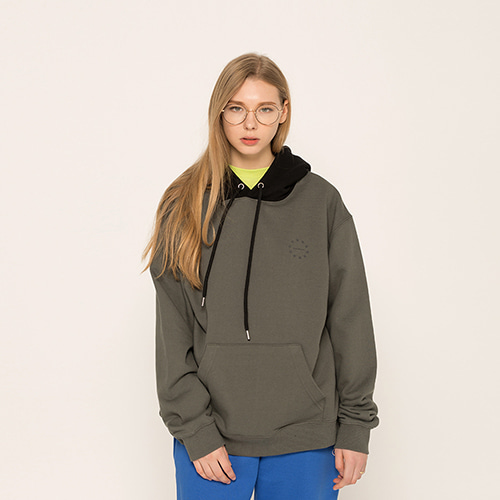 [EINEN] 아이넨 blend hooded sweatshirts olive