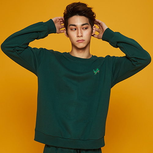 [MINU]마이누Dino sweatshirts[Green]