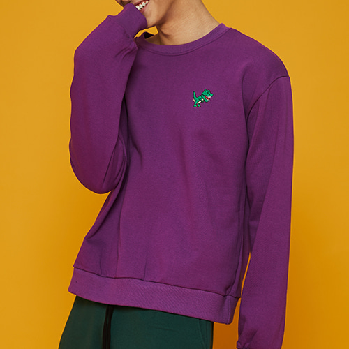 [MINU]마이누Dino sweatshirts[Violet]