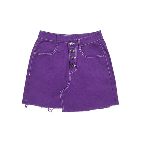 [GINGHAMBUS] 깅엄버스 Unbalance Ultra Violet Skirt